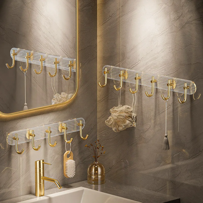 

Светильник роскошный акриловый крючок без отверстий, крючок с крючком, кухонная тряпка, крючок для хранения кухонных принадлежностей, крючок для подвешивания одежды в ванной комнате