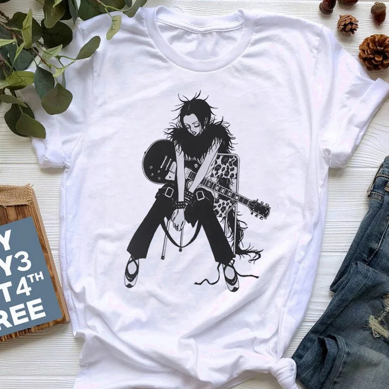

NANA Osaki Funny T-shirt Manga Anime Printed Harajuku Funny Men Short Sleeve Shirt Casual Unisex Tee Printed Shirt Tops