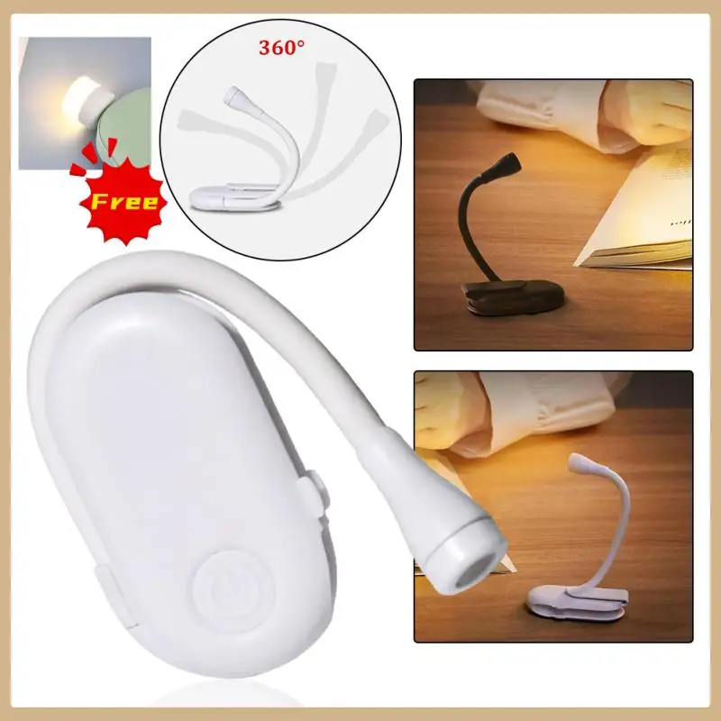

Mini Led Books Reading Night Light Desk Usb Rechargeable Bedroom Study Adjustable Clothespin Luminaria Lamp Free USB Night Light