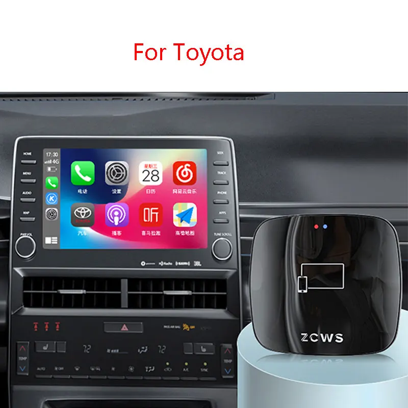 

For Toyota RAV4 Avalon Camry Corolla Wildlander Highlander Levin Wireless Wired CarPlay Hicar Box USB Iphone Huawei Connector