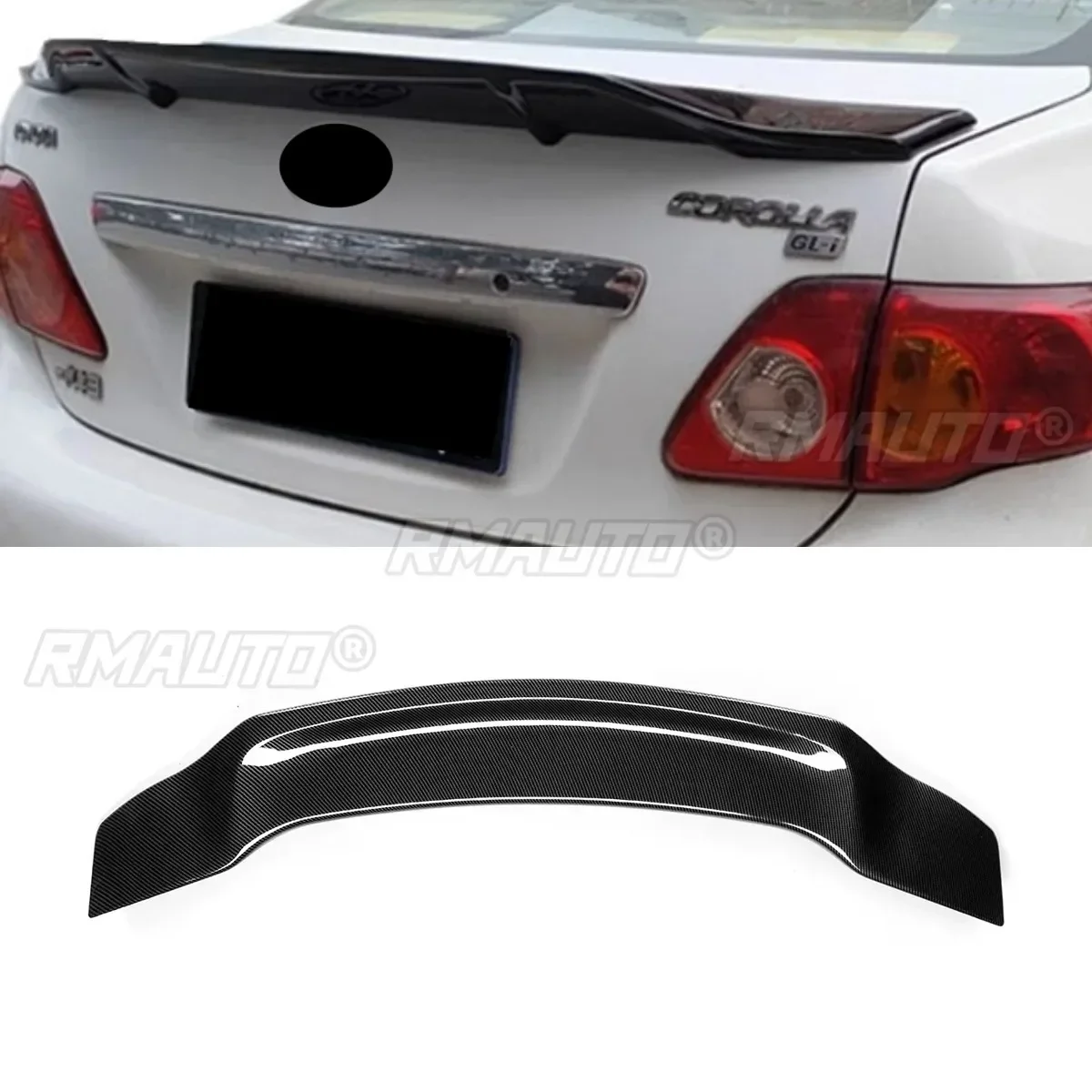 Corolla Spoiler Wing Rear Roof For Toyota 2007-2013 Body Kit Car Accessories