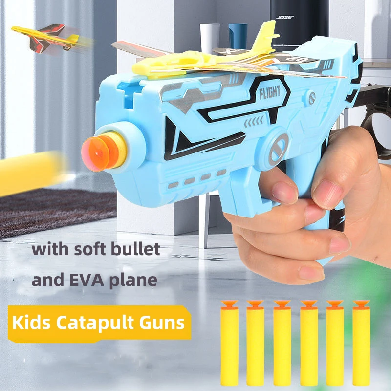 

Foam Plane Launcher EPP Bubble Airplanes Glider Hand Throw Catapult Plane Toy for Kids Catapult Guns Aircraft Shooting Game Toy