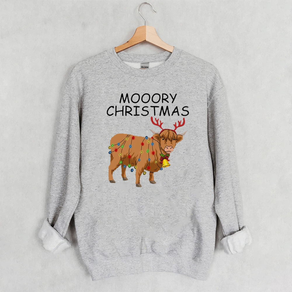 

Christmas Print Crew Neck Long Sleeve Sweatshirt