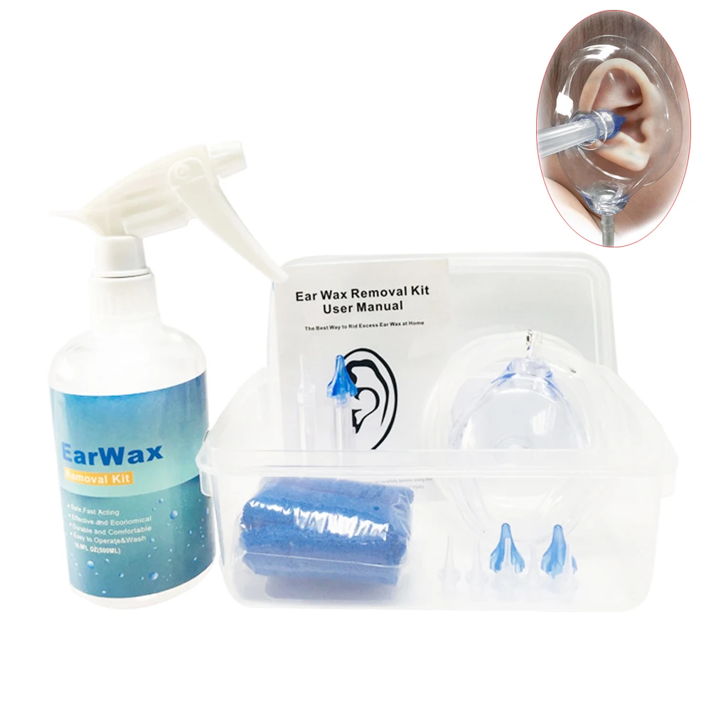 

500mL Ear Cleaning Irrigation Kit Ear Wax Removal Tool Water Washing Syringe Squeeze Ear Cleaner For Adults Kid Earwax Clean