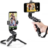 handheld grip cell stabilizer phone tripod holder selfie stick handle holder stand for iphone samsung xiaomi huawei smartphone