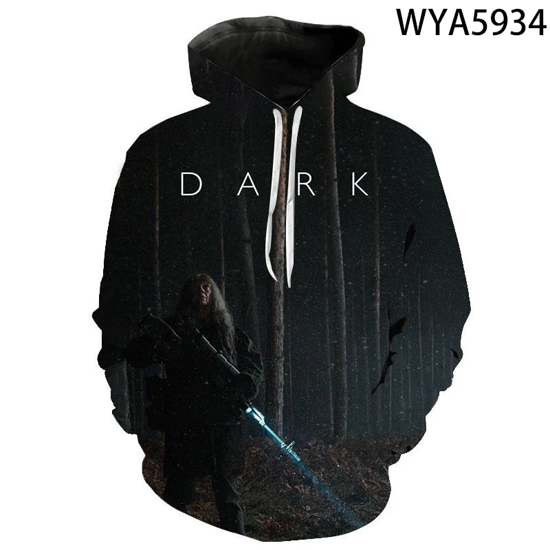 

2022 New Dark Netflix3d Hoodie Sportswear Men's and Women's Casual Fashion Sports All-match Harajuku Style Hooded Sweatshirt