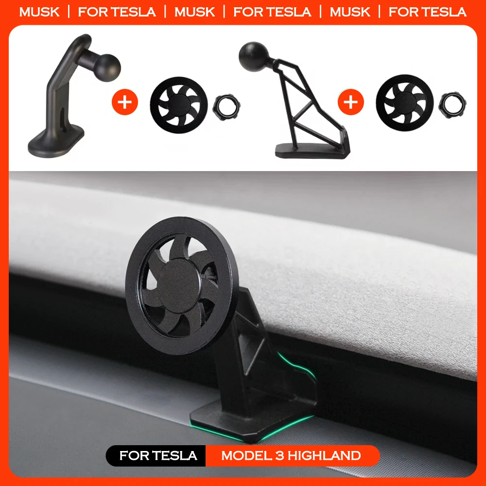 Магнитный держатель телефона для Tesla Model 3 Highland 2024 самый сильный магнит на
