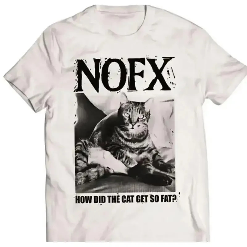 Фото Футболка NOFX Rock Festival Punk In Drublic Tee How Did The Cat Get So Fat №1
