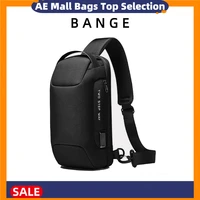 bange new chest bag anti theft multi function mens messenger bag waterproof shoulder bag usb charging travel mens chest bag