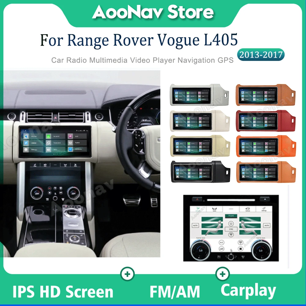 Car radio RHD Automotive For Range Rover Vogue L405 2013 2014-2017 Air Conditioner Touch Screen Auto Stereo  Head Unit