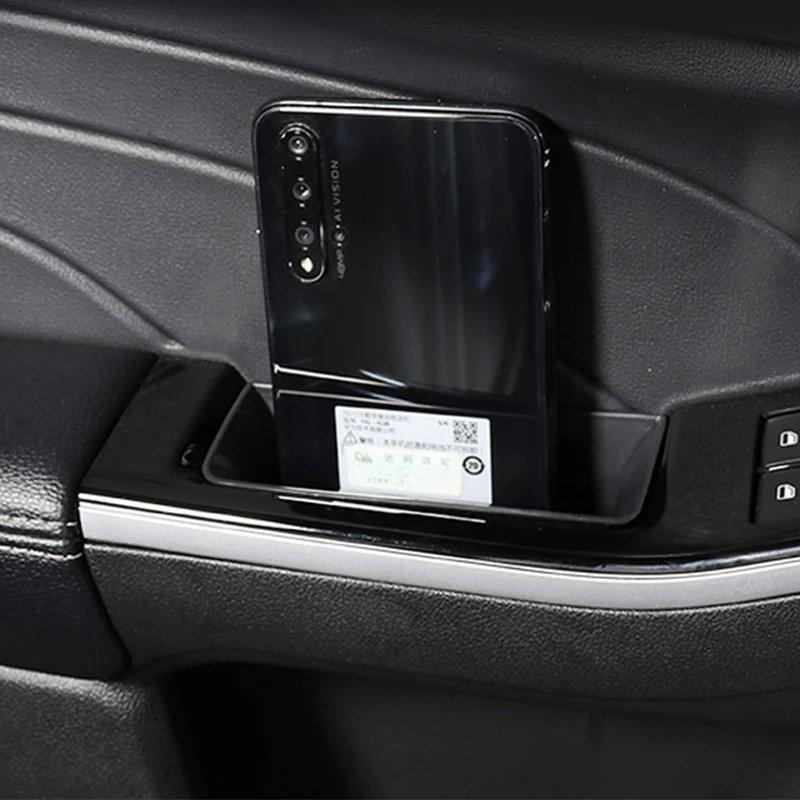 

For Ford Escape Kuga 2020 To 2021 Car Front Inside Car Door Storage Pallet Armrest Container Box Cover Kit Trim Accessories