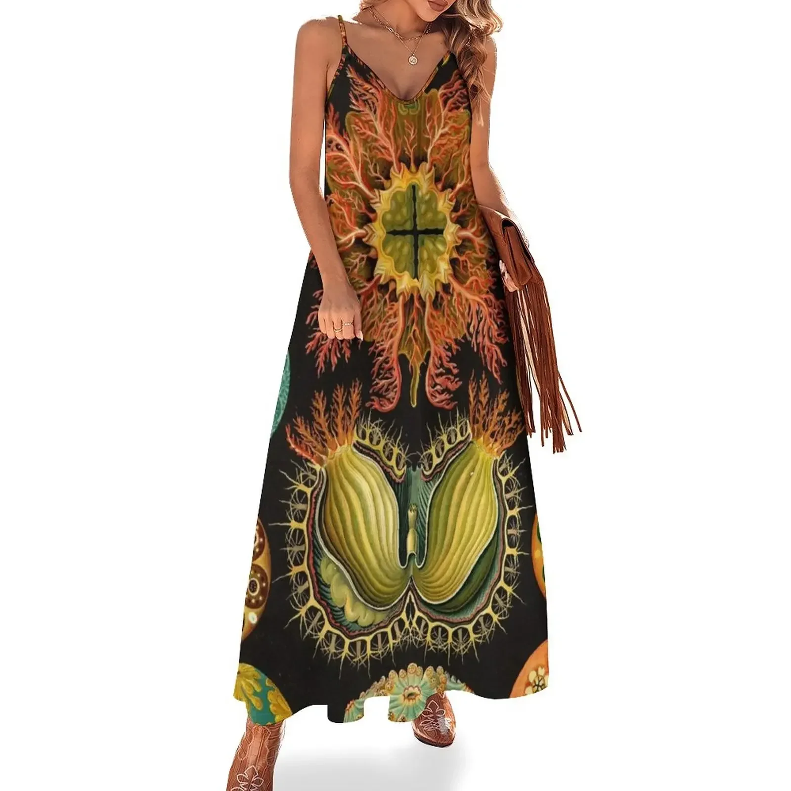 Асцдия-Эрнст Haeckel платья без рукавов торжественное платье