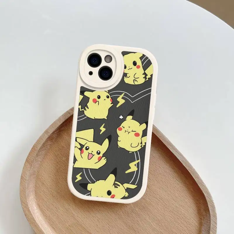 P-Poke-monS P-Pika-chuS Phone Case Hard Leather For iPhone 14 13 12 Mini 11 14 Pro Max Xs X Xr 7 8 Plus