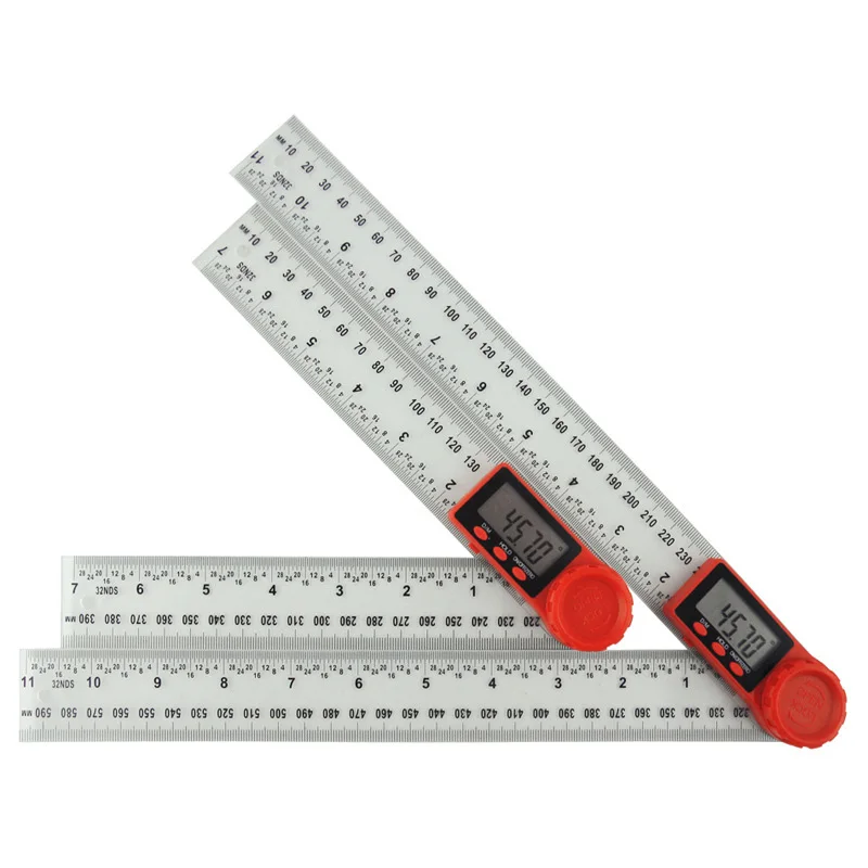 Electronic Digital Protractor Gauge Angle Ruler Goniometer Measurement Tool Instrument Finder Meter 0-200mm/30mm Plastic