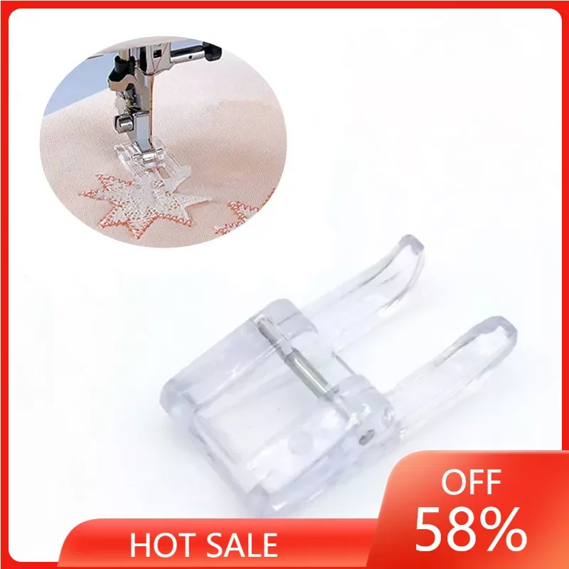 

On Clear Open Toe Embroidery Presser Feet P60794W for All Low Shank Singer Brother Babylock, Sewing Machines#832427103