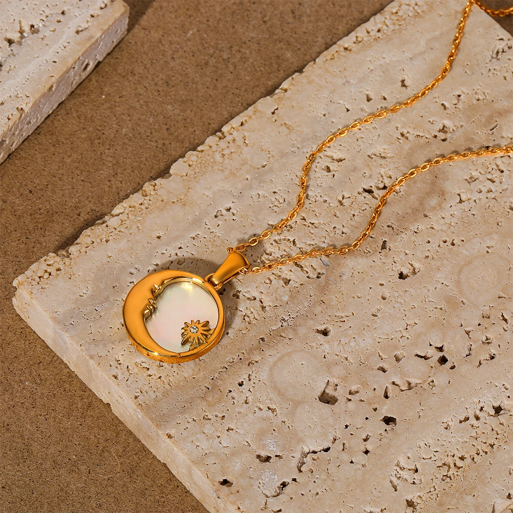 Женское колье из нержавеющей стали с подвеской CANNER ожерелье золотого цвета