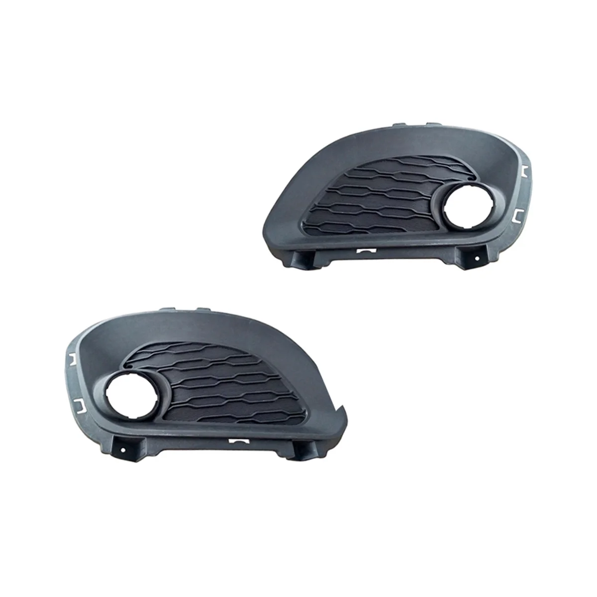 

1Pair Car Front Bumper Fog Light Lamp Hoods Housing Cover Replacement for Hatchback 2012 2013