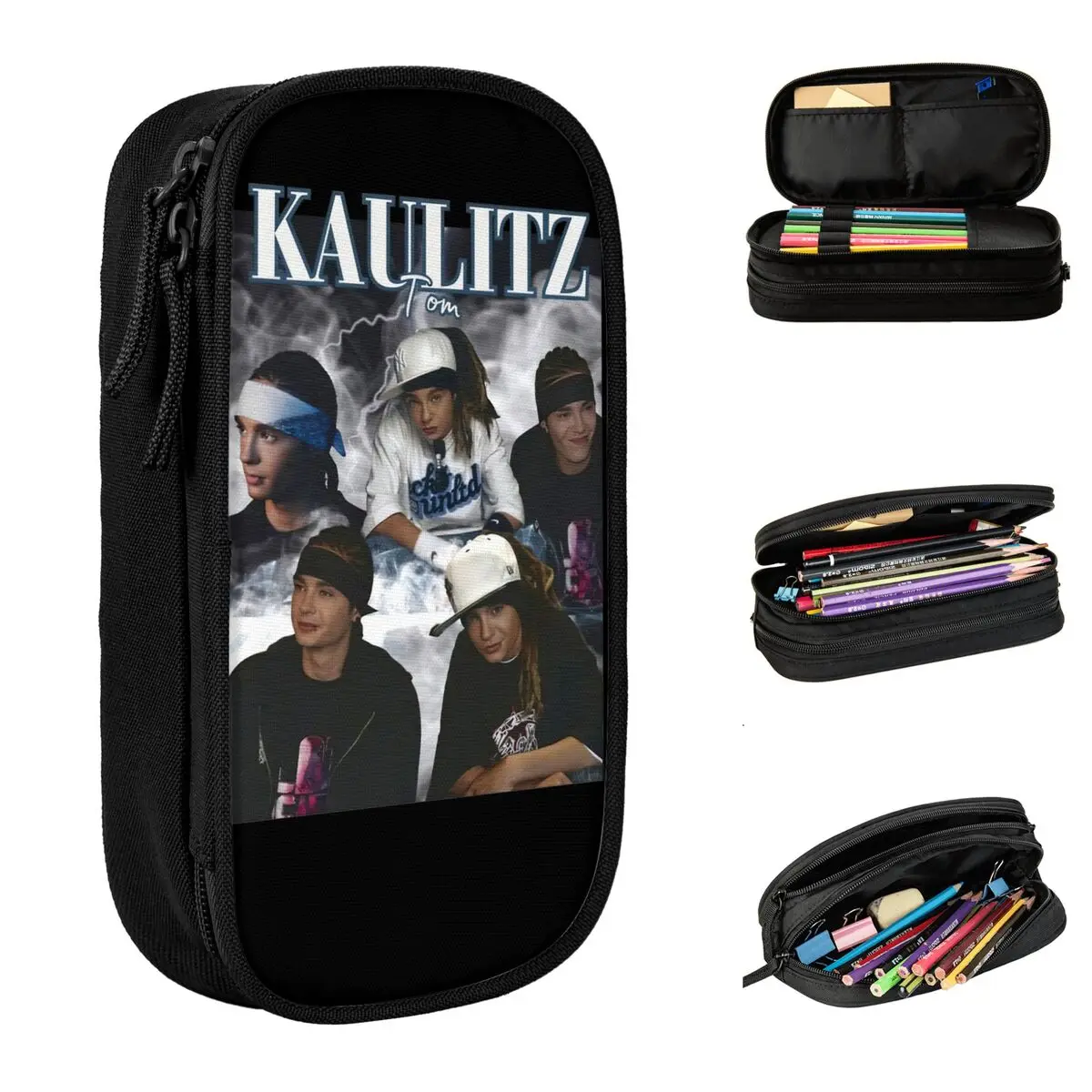 

Creative Tokio Hotel Tom Kaulitz Vintage Pencil Cases Pencil Pouch Pen for Student Large Bags Students School Gifts Stationery