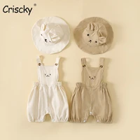 criscky summer newborn infant baby boys girls rompers jumpsuits playsuits onepiece cotton sleeveless toddler baby clothing