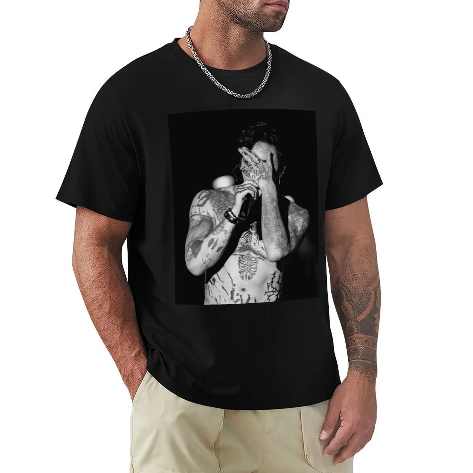 Фото DPR IAN mito abs tattoos poster kpop dream perfect regime T-Shirt Simple Line Art Print Tee №1
