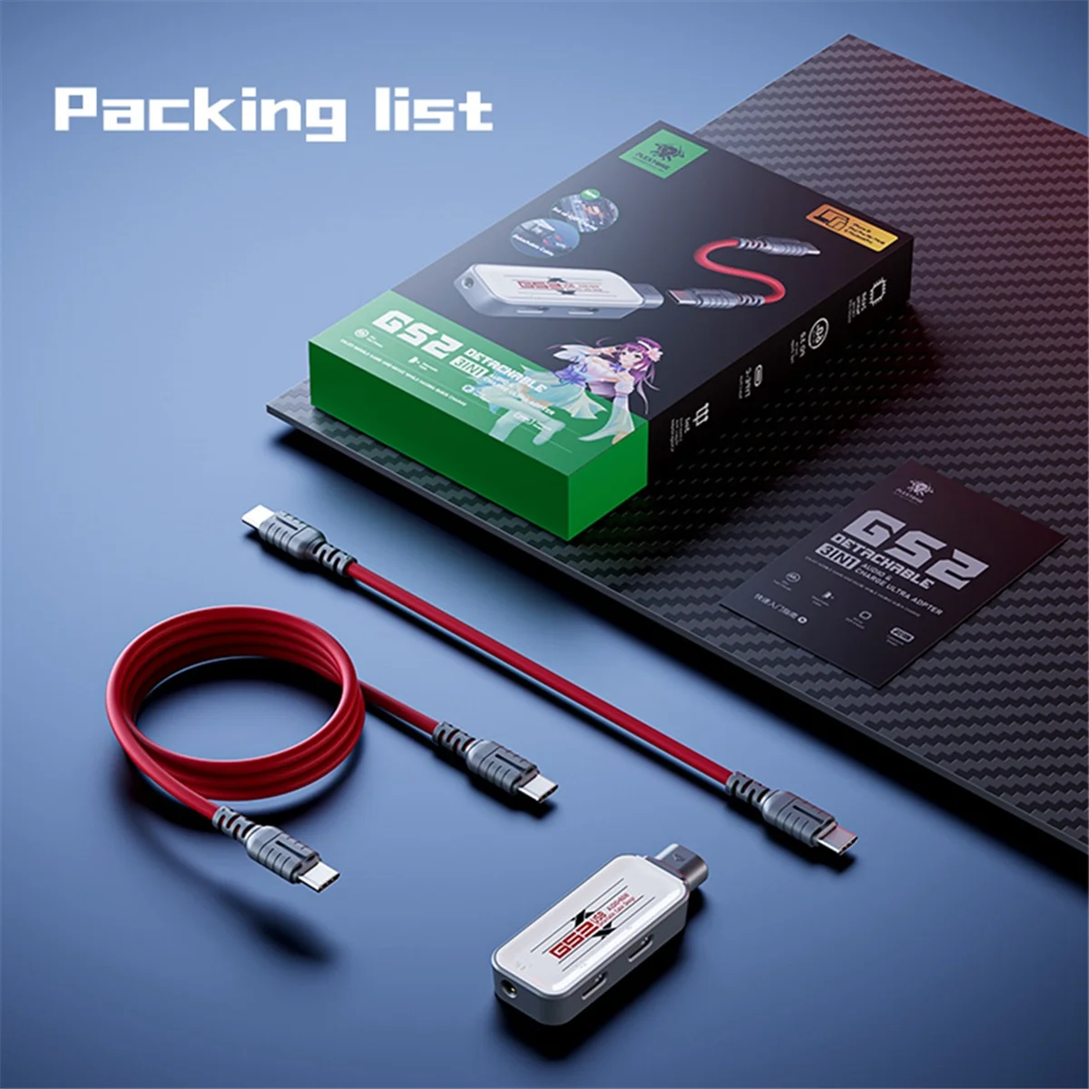 PLEXTONE GS2 3-в-1 адаптер для мобильного телефона и планшета 60 Вт быстрая зарядка