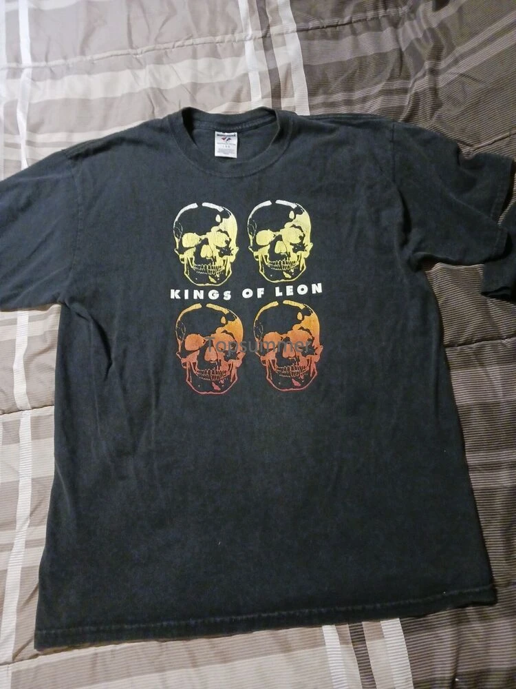 

Kings Of Leon Alternative Rock Band Rock N Roll T Shirt Large 4 Skulls