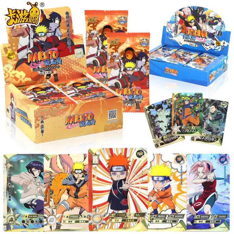 

2022 New KAYOU Naruto Chapter Card SP CP SSR Pro Soldier Fighting Card BP Heritage Collection Card Book Toy Full Set of Cards
