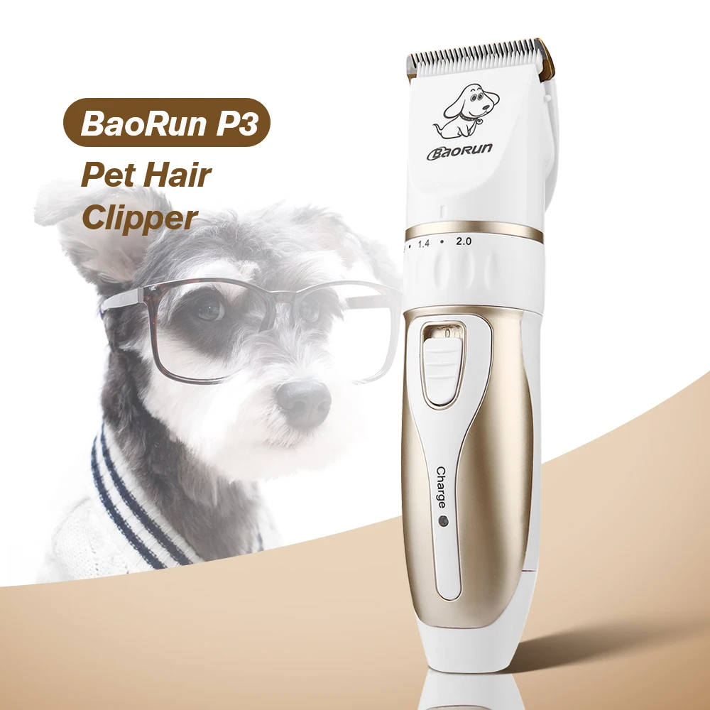 

2019 BaoRun P3 EU/US Plug Professional Pet Electric Hair Clipper Dog Cat Grooming Clippers Rechargeable Dog Hair Trimmer Cutters