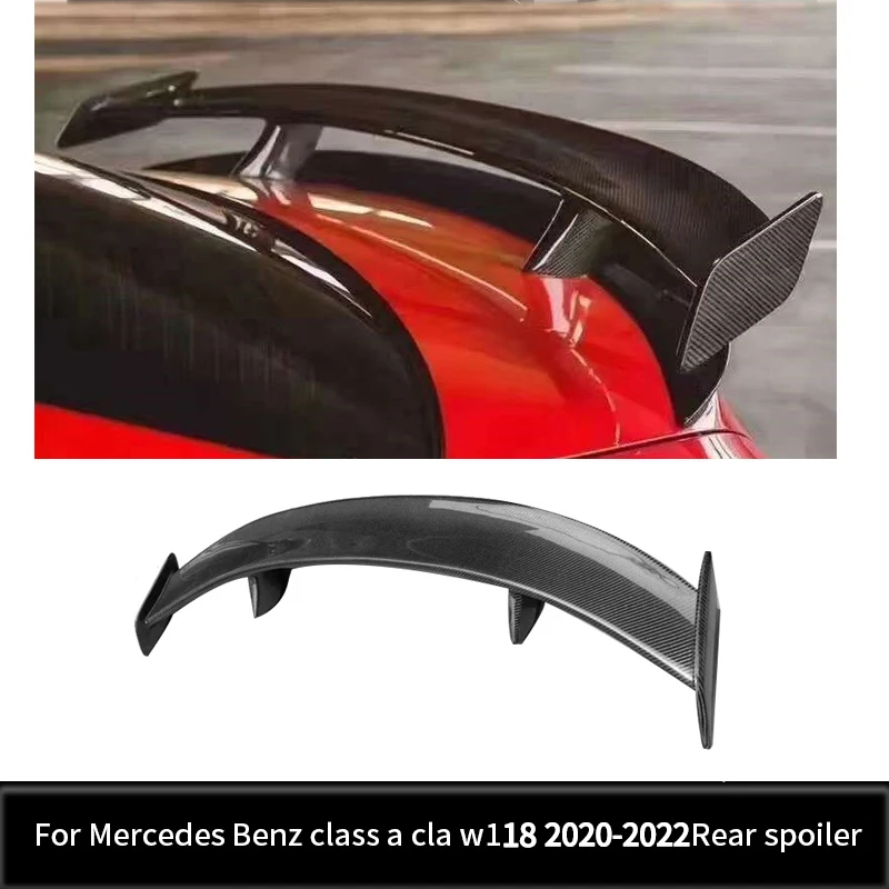 

Задний спойлер из углеродного волокна для Mercedes Benz CLA class W118 2019-2020 Cl A250 cla200 cla220, автомобильный спойлер для багажника