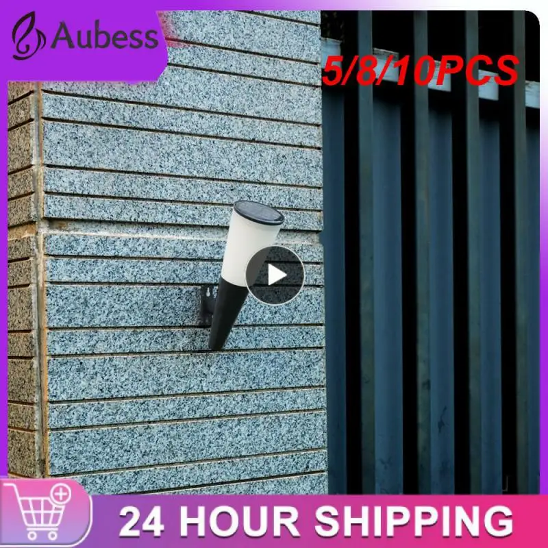 

5/8/10PCS Colorful Solar Wall Lights Outdoor Waterproof Torch Solar Lamp Garden Decoration Landscape Light Stairway Street Solar