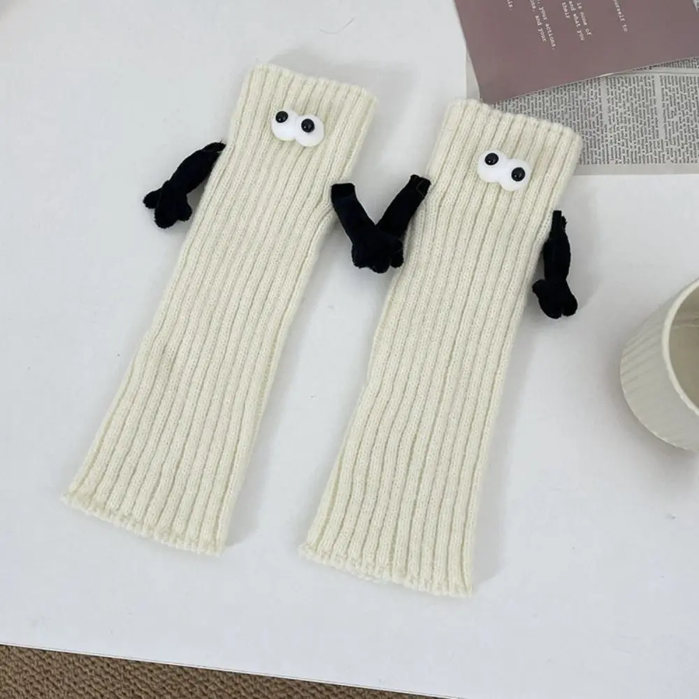 

Japanese Style Y2k Leg Warmer Creative Lolita JK Eyes Couples Leg Cover Pile Socks Cotton Magnetic Leg Socks Girls