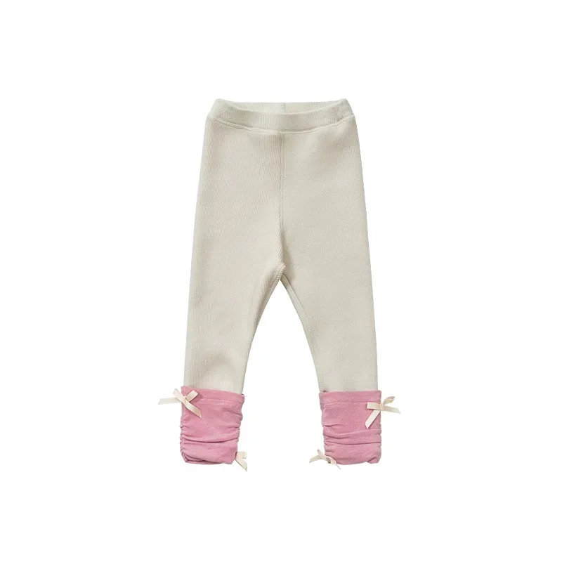 Детская одежда леггинсы для девочек осень-зима 2024 новые детские корейские штаны