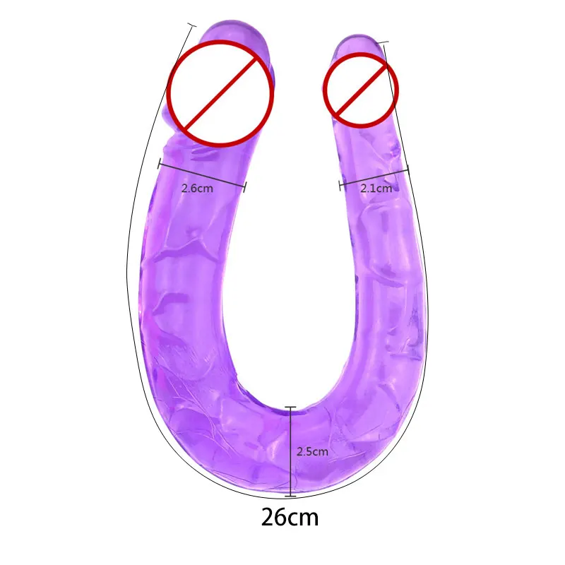 Длинный двойной фаллоимитатор большого размера для пар лесбийская марстубация
