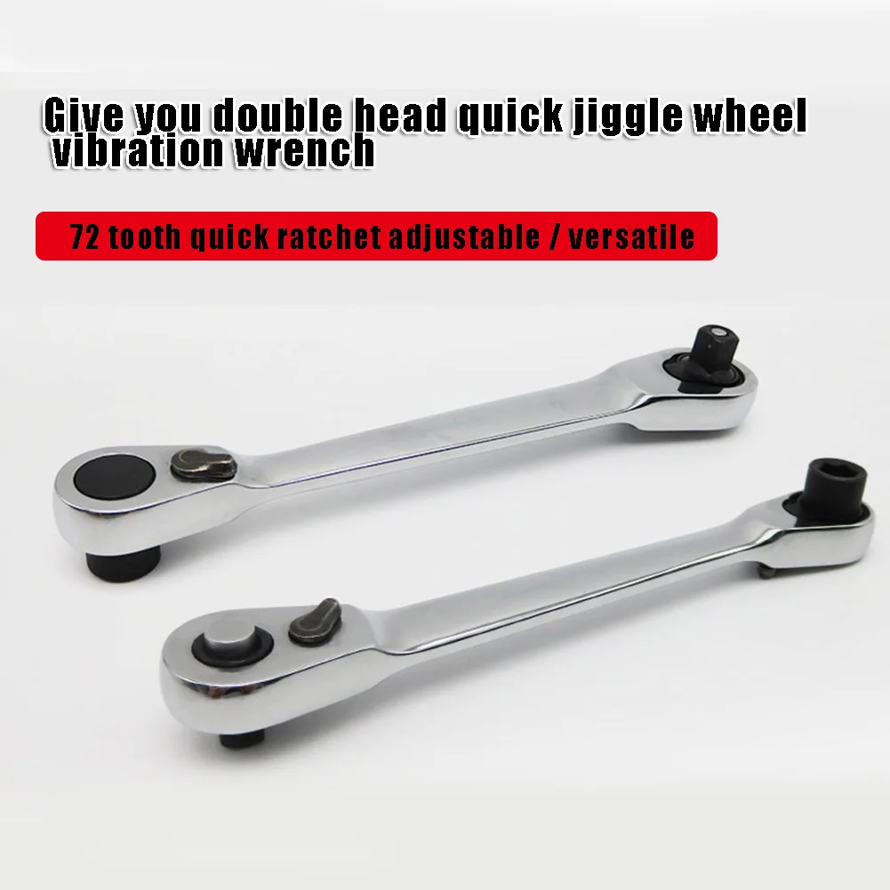 

Мини-гаечный ключ с храповым механизмом, 72 зубца, отвертка, Интерфейсный ключ, снятие шурупов, мастерская, двойного назначения, с двойной гол...