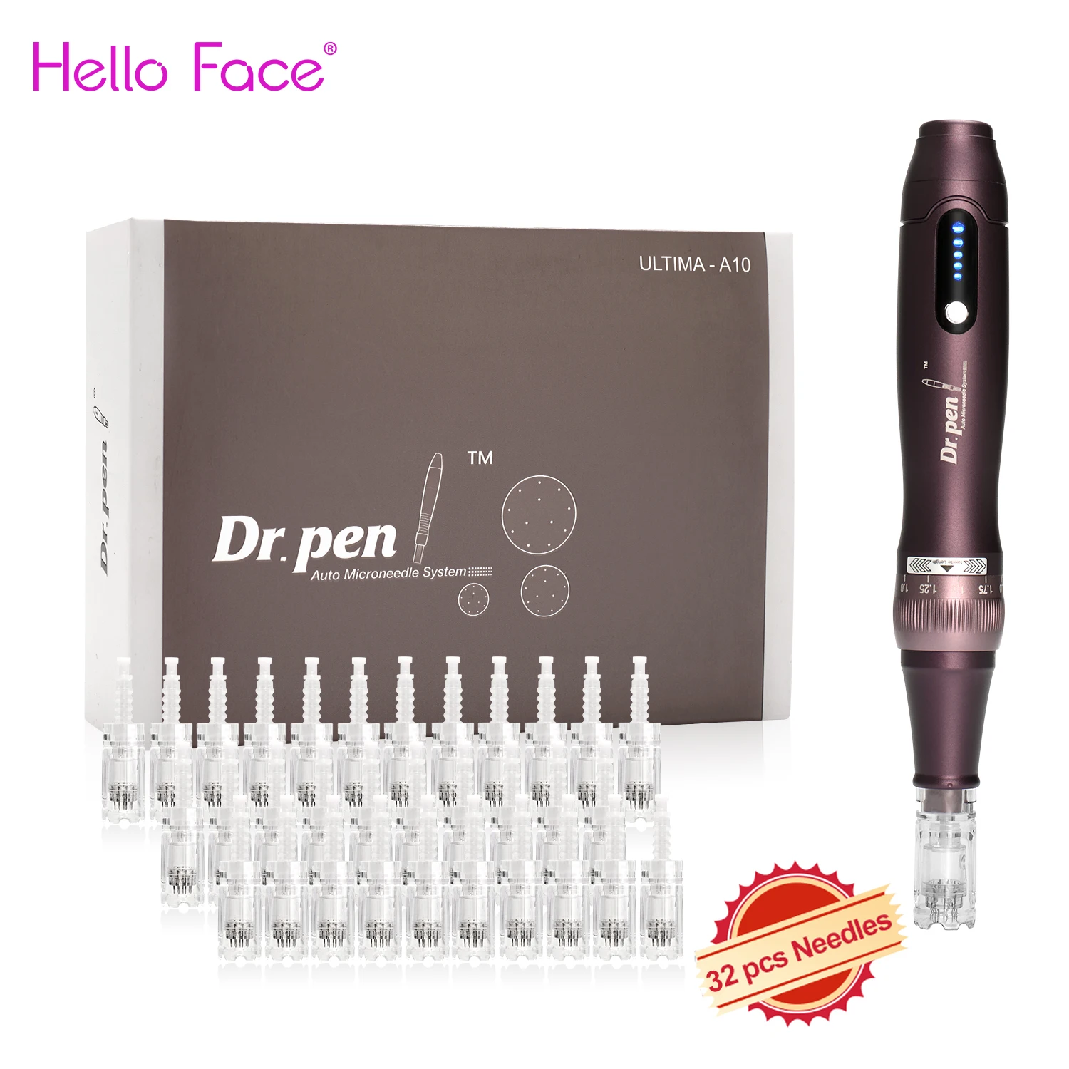 

Original Dr pen Ultima A10 With 32 pcs Cartridge Wireless Derma Pen Skin Care Kit Microneedle Professionals Use Beauty Machine