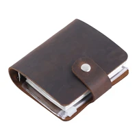 a9 3 rings mini notebook cowhide leather my account planner sketchbook retro journal diary notepad portable agenda memo pad