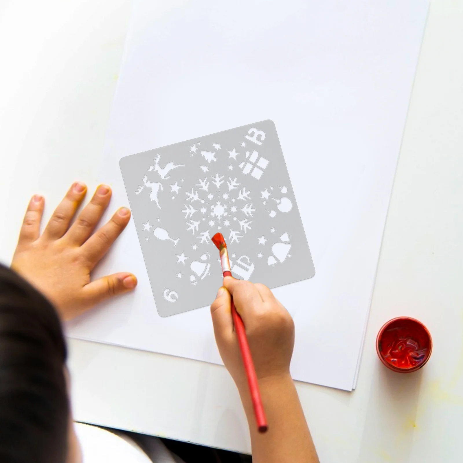 

Home Christmas Decors Stencils Card Making Decor DIY Sign Hallowed Spray Delicate Painting Decorative Christmas