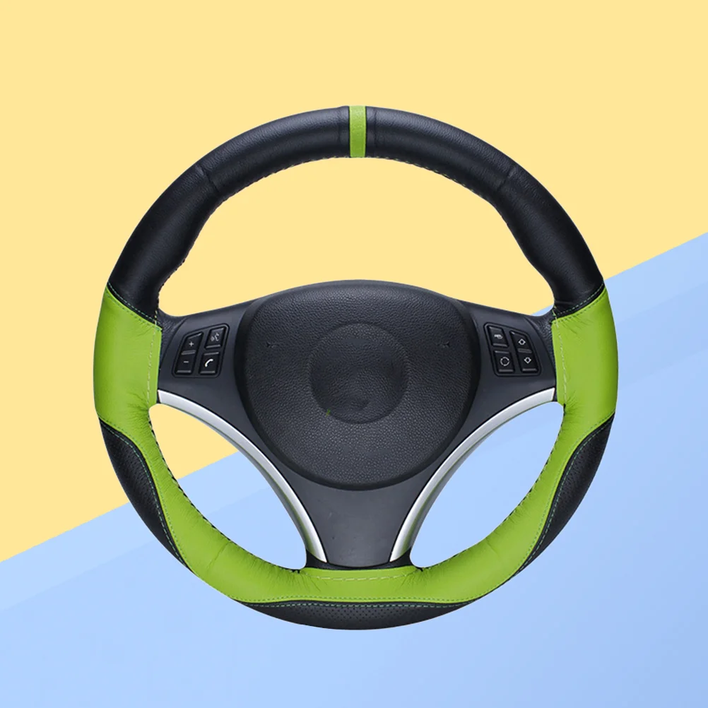 

Diameter 10.8cm Matching Color Car Steering Wheel Protector Anti-slip Wheel Sleeve Cover (Needle and Thread not Included)