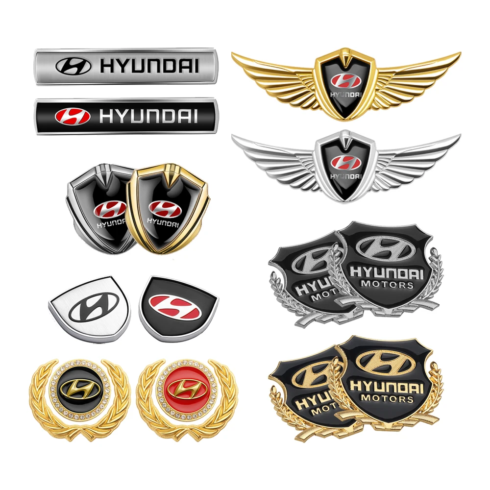 Металлический значок автомобиля наклейка украшение для багажника Hyundai Accent Elantra
