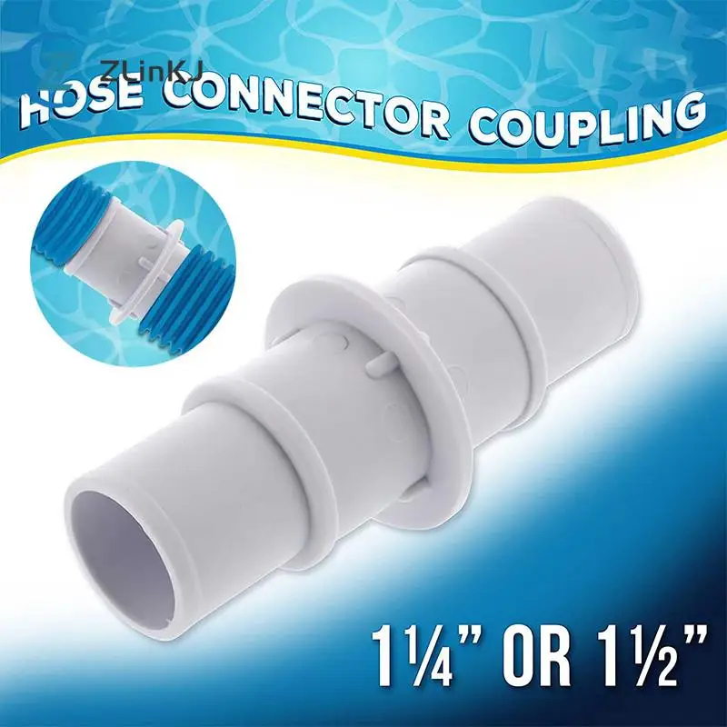 

1-1/4" Or 1-1/2" Hose Connector Coupling Adapter For Swimming Pool Vacuums Hoses Filter Pump Hoses Connecting Pool Accessories