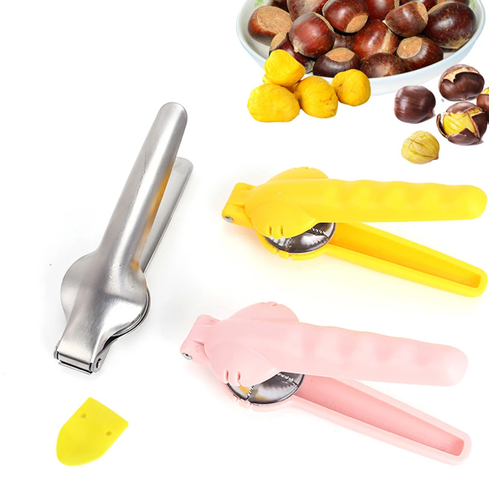 

2 In 1 Creative Chestnut Opening Clip Chestnut Clip Chestnut Sheller Chestnut Sheller Kitchen Gadget Nut Clip Nut Opener Cutter