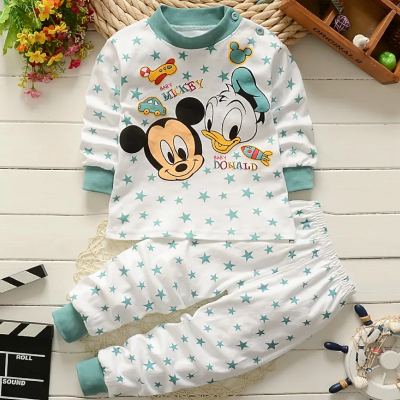 0-2year Baby Clothes Set Winter Cotton Newborn Baby Boys Girls Clothes 2PCS   Baby Pajamas Unisex Kids Clothing Sets