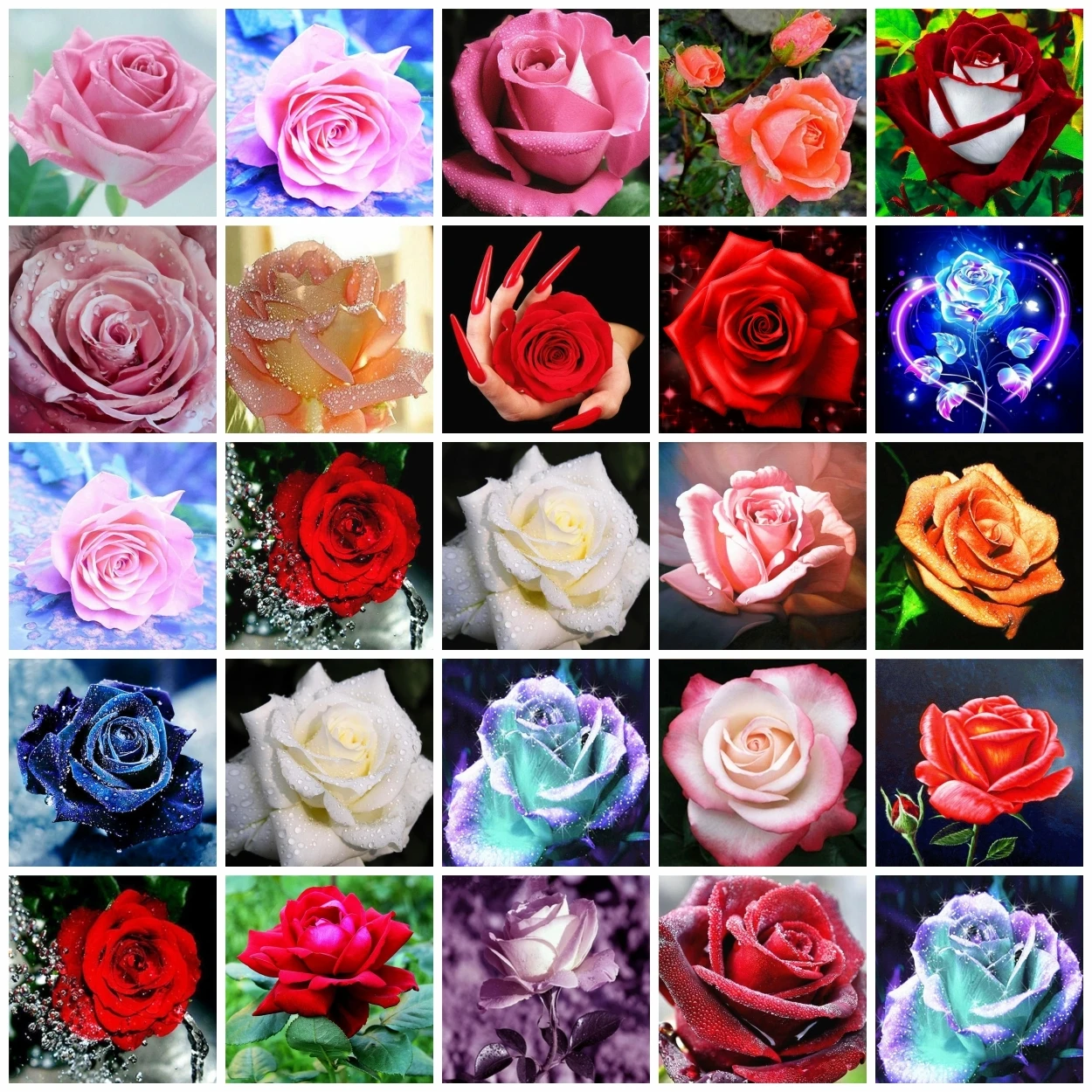 

AZQSD 5d алмазная картина роза цветок мозаика картина Стразы Алмазная вышивка цветочный подарок наборы крестиков ручной работы