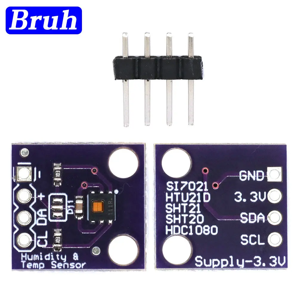 Датчик температуры и влажности HTU21D, 1,5-3,6 В, GY-213V-HTU21D I2C, Замена модуля SHT21 SI7021 HDC1080 для Arduino