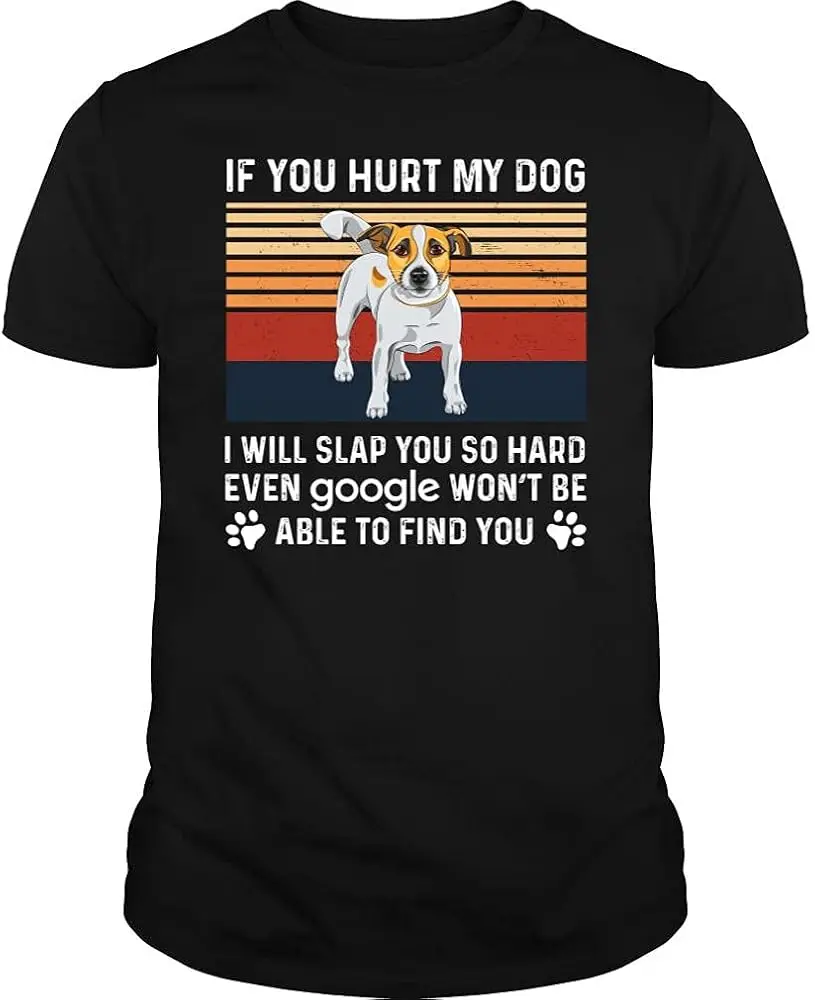 Если вы повредите мою собаку Джек Расселл желтовато-высококачественный 100%