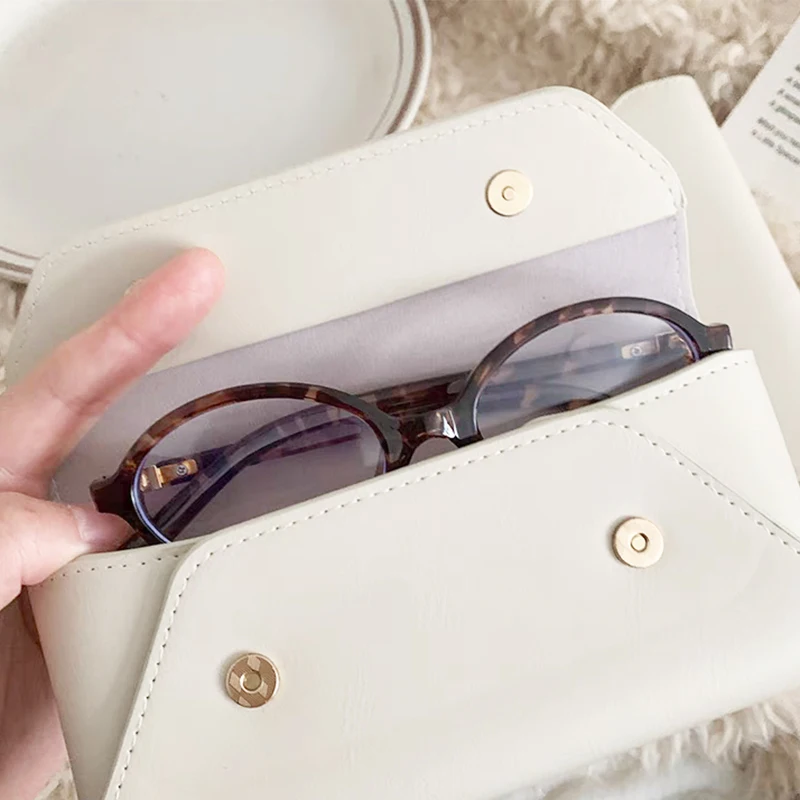 Сумка для хранения очков из искусственной кожи с именем заказчика роскошный