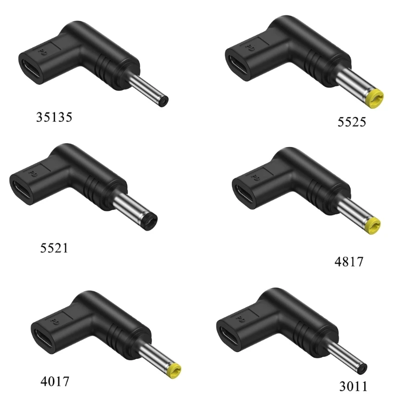 

Laptop Charging Adapter Female Type C to Male Plug Converter PD Power Connector Tip for Laptop Speaker