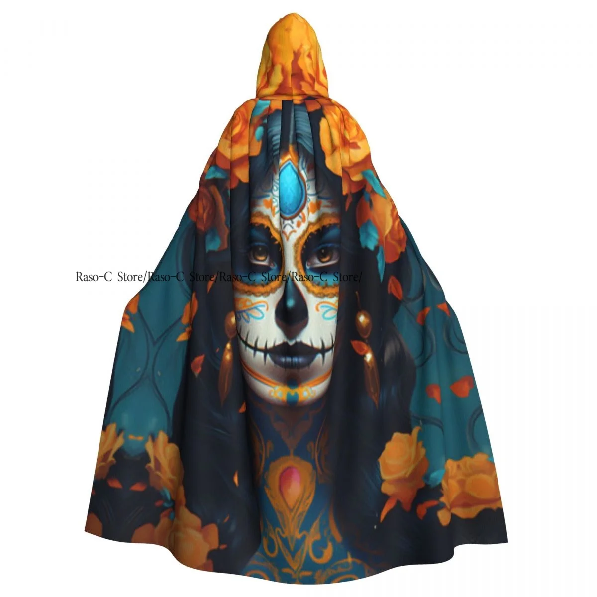 Двусторонняя накидка-накидка унисекс с капюшоном для взрослых вампиров плащ