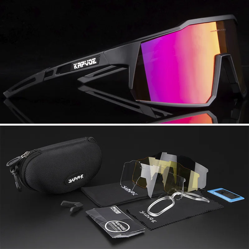 

Kapvoe Cycling Polarized Sunglasses Men Women Classic Square Bicycle Photochromic Glasses Mountain Bike Sports MTB Sunglasses