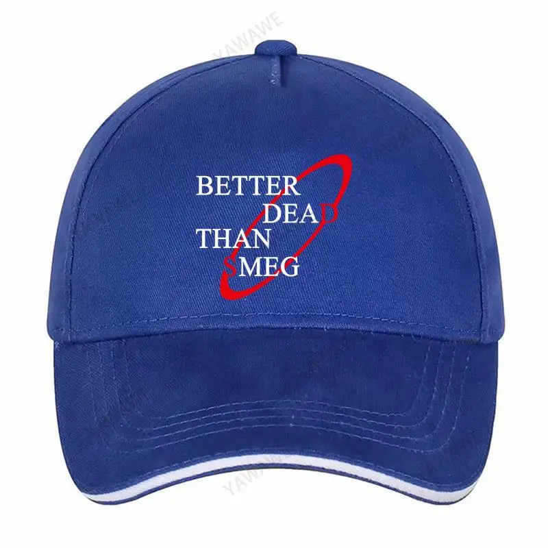 

Men Outdoor Snapback Hats Boyfriend Cap BETTER DEAD THAN SMEG Cotton Baseball Caps free shipping